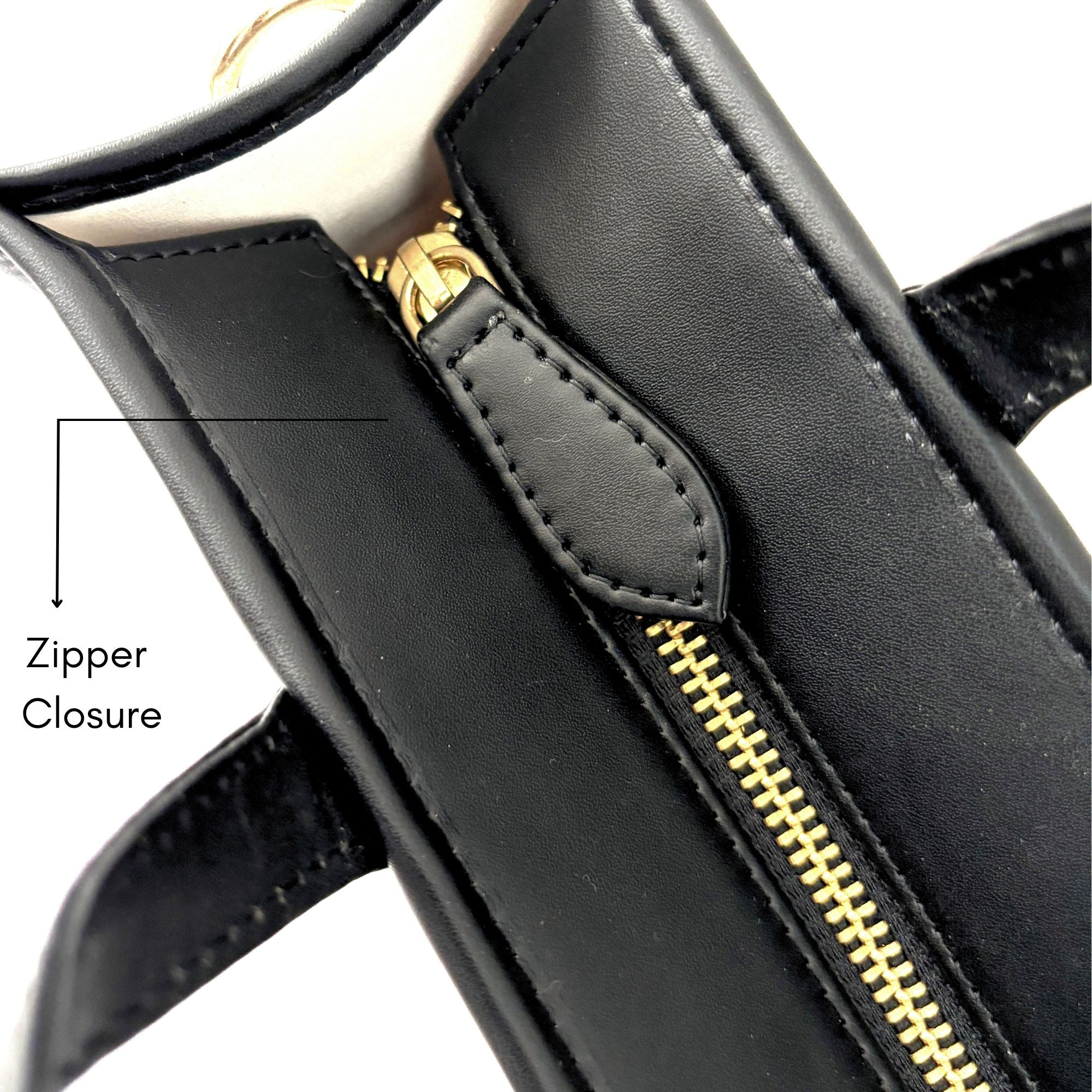 HAZEL MULTIPLE COMPARTMENTS | BLACK | MEDIUM