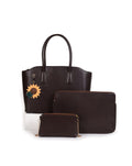 CAROLYN TOTE CHOCOLATE BROWN + 3 FREE GIFTS