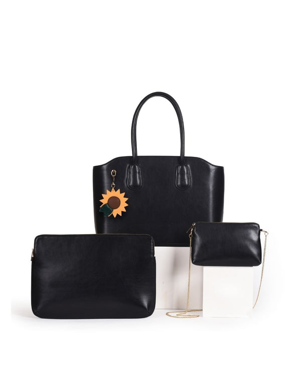 CAROLYN TOTE  BLACK + 3 FREE GIFTS