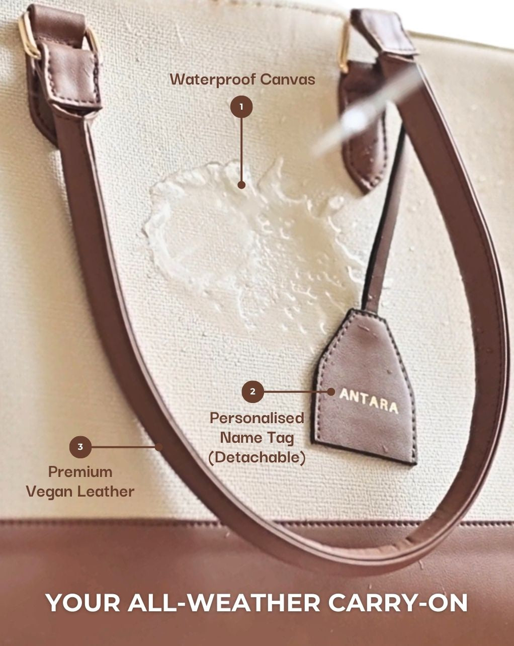 RACHEL AND CAMILLE COMBO | BROWN | MEDIUM & SMALL