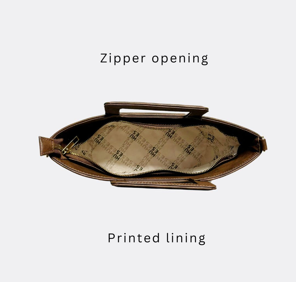 CAMILLE FAUX LEATHER BAG