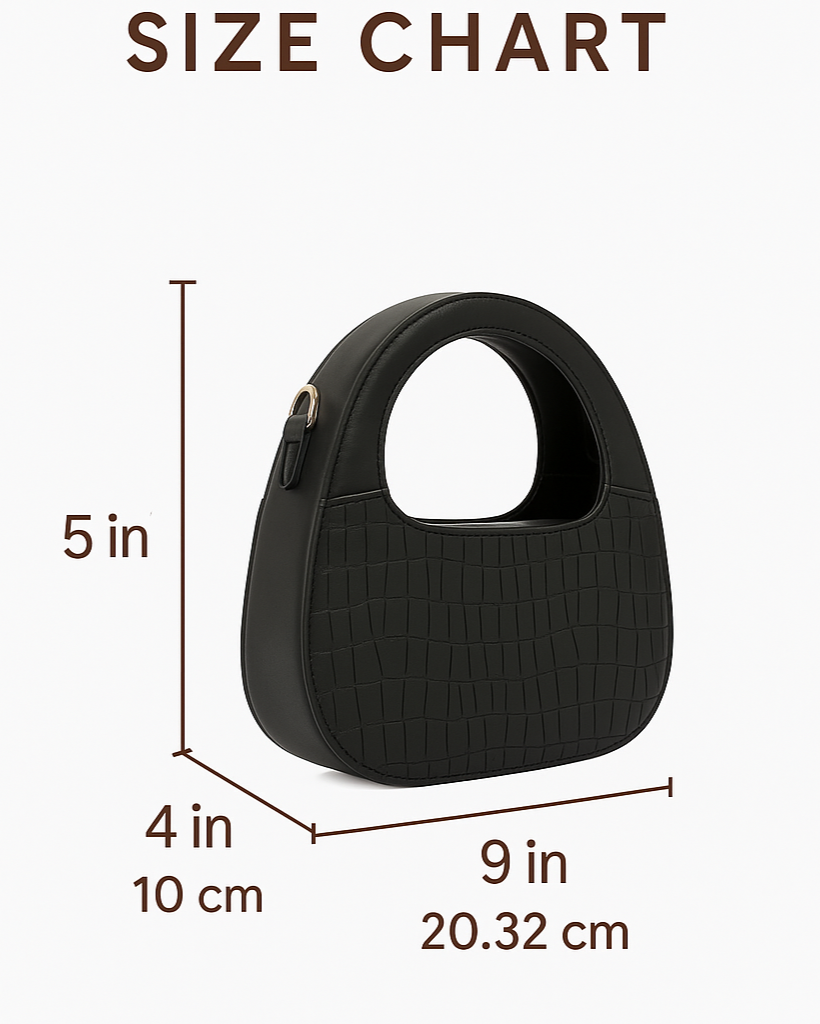 ELLA SLING | CROC | BLACK