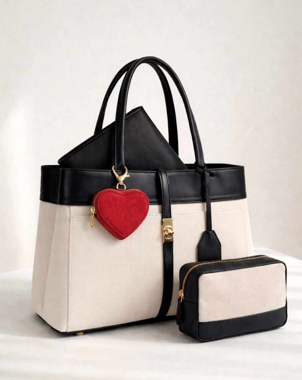 MINDY TOTE BLACK - LARGE + 3 FREE GIFTS