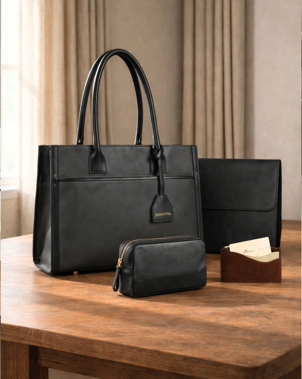 CANDICE TOTE - LARGE | BLACK + 3 FREE GIFTS