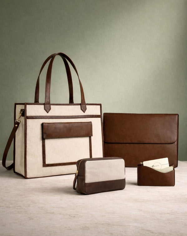 HAZEL TOTE - LARGE | BROWN + 3 FREE GIFTS