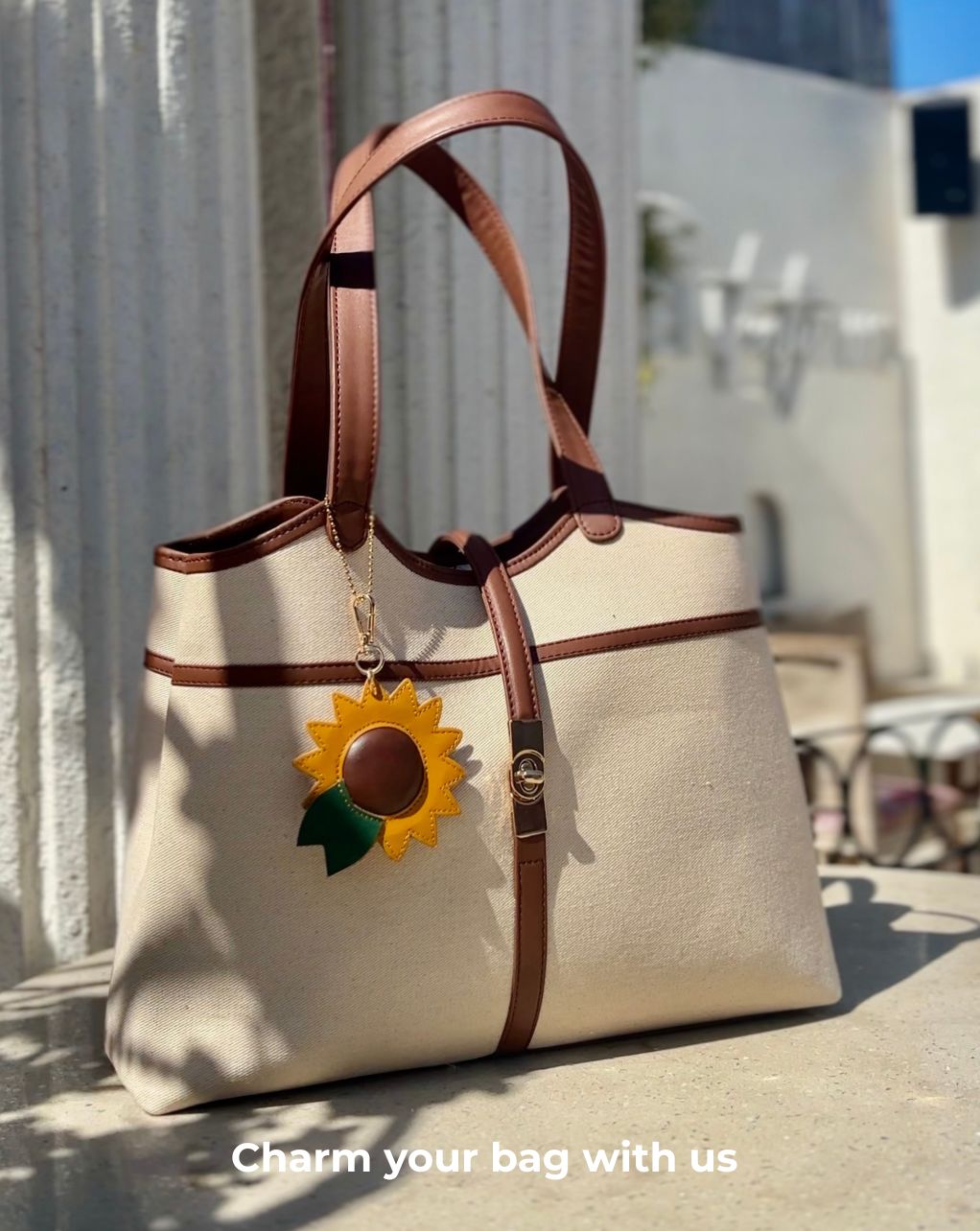SUNFLOWER BAG CHARM