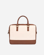 ROSS LAPTOP BAG | BROWN AND BEIGE