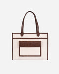 HAZEL MULTIPLE COMPARTMENTS TOTE | BROWN | LARGE