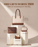 RACHEL TOTE - MEDIUM | BROWN + 3 FREE GIFTS