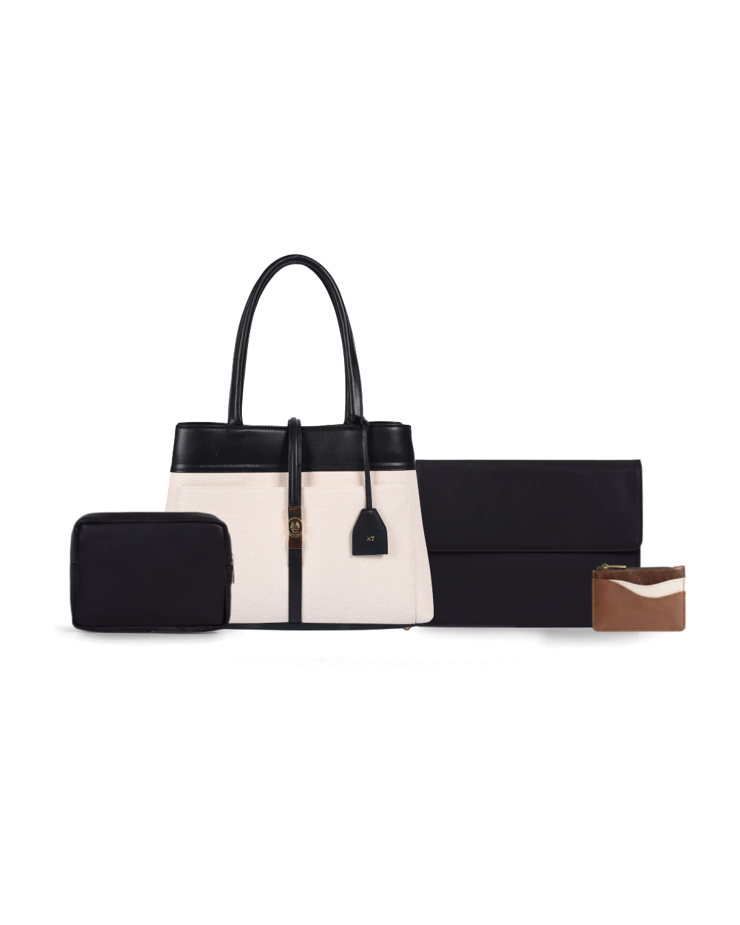 Mindy Tote Black - Medium + 3 Free Gifts