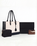RACHEL TOTE  MEDIUM | BLACK & BEIGE + 3 FREE GIFTS
