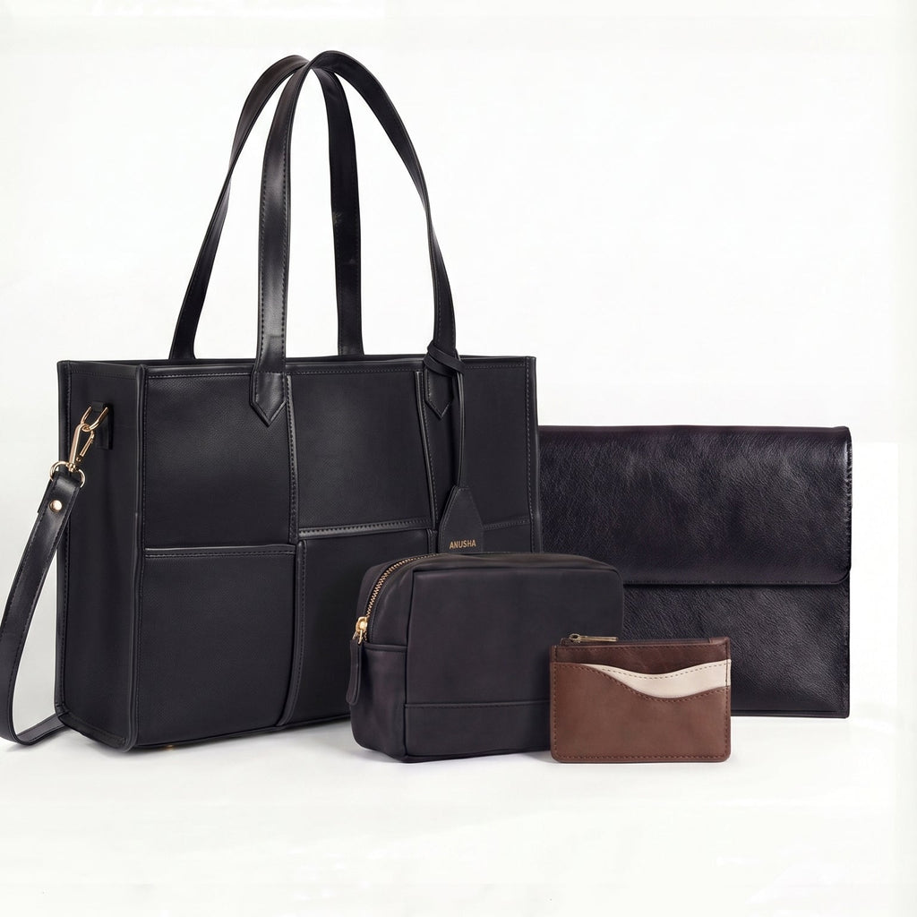 Ace Tote All Black - Medium + 3 Free Gifts